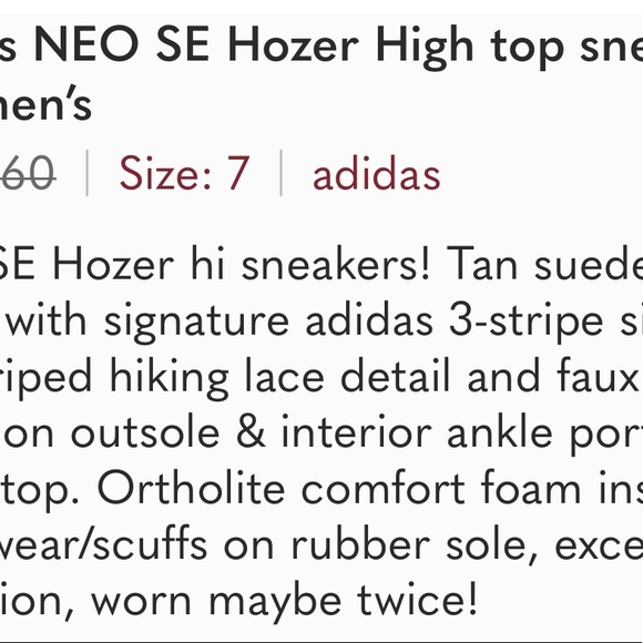 Adidas NEO SE Hozer High Top Sneakers - Picture 11 of 12
